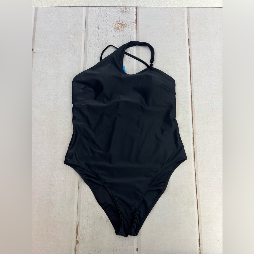 NWT Women's Asymmetrical Cutout One Piece Swimsuit SIZE XL - Picture 6 of 16